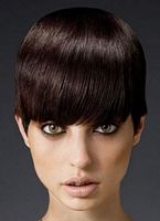  dla kobiet  fryzura z grzywką uczesanie z włosów krótkich, zdjęcia fryzur  numer fotografii to  90